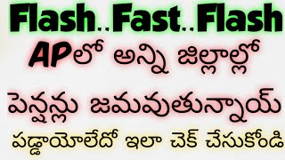 APపెన్షనర్ల నవంబర్ పెన్షన్లు అన్ని జిల్లాల్లో జమవుతున్నాయ్