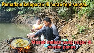 fishing cooking❗masak yang segar bikin bugar di dalam hutan pinggir sungai