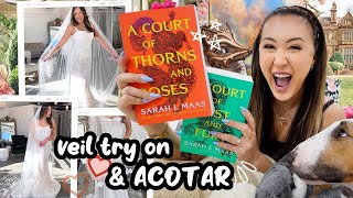 Try On Wedding Veils With Me!! + Finally Reading ACOTAR & ACOMAF