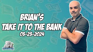 Free NBA Betting Predictions Today 3/23/24 NBA Picks | Brian's Take it to the Bank
