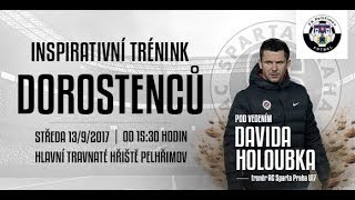 Inspirativní trénink dorostu vedený trenérským týmem Davida Holoubka z AC Sparta Praha U17