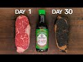 I soaked steaks in SOY sauce for 1 MONTH and ate it!