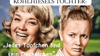 „Jedes Töpfchen find‘ sein Deckelchen“ Lieselotte Pulver, in KOHLHIESELS TÖCHTER.  Das Herz lacht!❤️