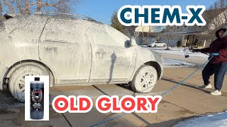 Testing CHEM-X OLD GLORY Touch Free Active Foam