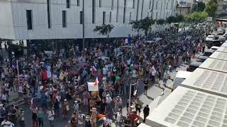 France   Marseille MASSIVE! August 14, 2021     Massive protests in 200  places in France to protest