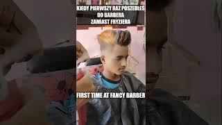 Pierwsza wizyta u barbera... i taka wpadka?! 💈😂 #barber #wpadki #humor