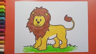Easy and simple Lion drawing