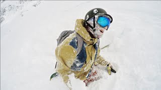 Slashes, Steep Chutes and Crashes | Snowboarding Powder