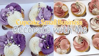 Decorate Cupcakes with Me, Small Business Satisfying Cupcake Piping Technique #cupcake #trending