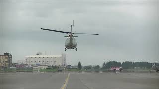 アメリカ空軍のUH-1N テイクオフ\u0026ランディング