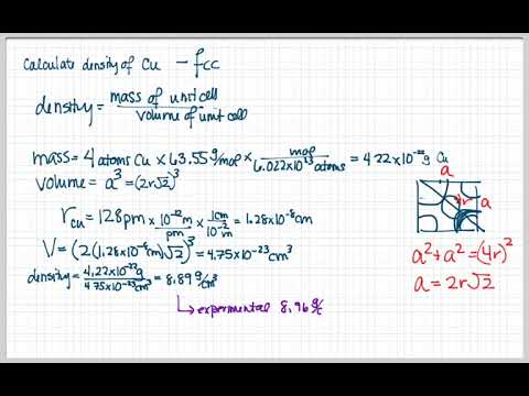 How do you find the density of copper?