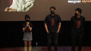 吳以涵、導演沈丹桂、監製葉直育打招呼(電影頭七映後Q\u0026A)