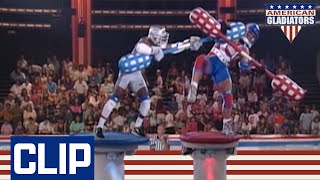 Gladiator Laser Shows Admiration Towards Contender | American Gladiators