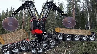 Extreme Dangerous Biggest Chainsaw Felling Tree Skill Working - Fastest Cutting Tree Machines