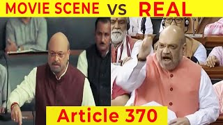 Article 370 Real vs Movie Scene , Article 370 official trailer review | Amit Shah on article 370
