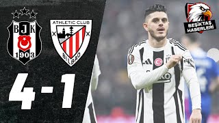 Beşiktaş 4-1 Athletic Bilbao | MAÇ ÖZETİ | UEFA Avrupa Ligi | Önemli Kareler