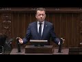 mariusz błaszczak wystąpienie wicepremiera ministra obrony narodowej w sejmie