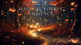 Autumn Magical Forest Ambience 🍁🍁 Magical Forest Music | For Deep Sleep, Relaxing, Healing