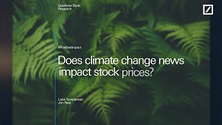 Does Climate Change News impact Stock Prices?