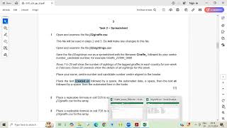 IGCSE ICT 0417 MAY JUNE 2024 PAPER 32 SPREADSHEETS PART A