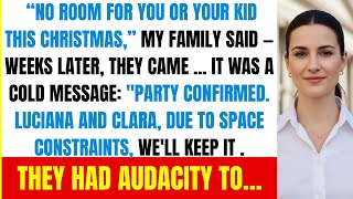 After My Family Refused to Let Me and My Daughter Stay for Christmas — Then Had the Nerve...