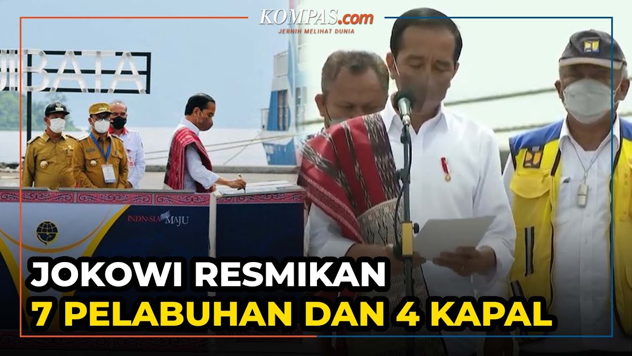 Jokowi Resmikan 7 Pelabuhan Dan 4 Kapal Di Kawasan Danau Toba - YouTube