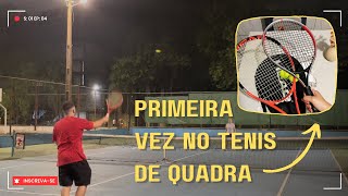 Primeira vez jogando tênis 🎾 – Quase deu tudo errado, mas foi incrível!