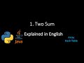 [Leetcode] 1. Two Sum (Explained in English) - Python & Java
