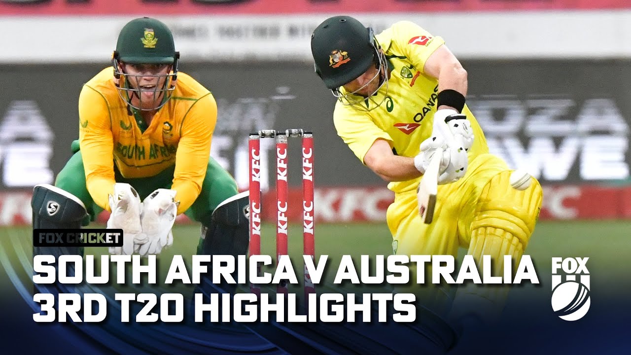 South Africa V Australia - 3rd T20 Full Match Highlights I 03/09/23 I ...