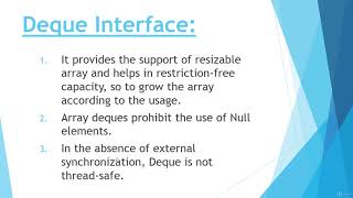#88 Deque Interface