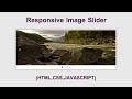 Responsive Image Slider With Auto-paly, Manual Navigation Buttons & Indicators | Pure JavaScript