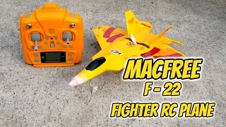 MacFree Micro F-22 RC Fighter Jet (Flight Review)