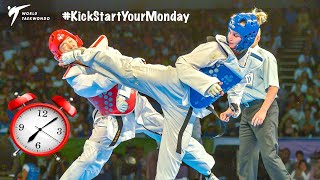 KICK START YOUR MONDAY ⏰!!! With Carmen Marton @2013 Puebla World Taekwondo Championships