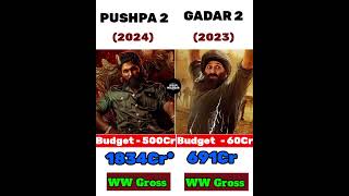 Pushpa 2 Vs Gadar 2 Movie Comparison | Box Office Collection | #shorts #pushpa2 #afranmalsisar