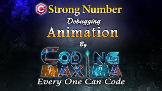 Cpp Strong Number Program | 1080P HD | Cpp programming | Coding Maxima | coding animations