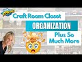 Amazing Craft Closet Makeover/Craft Room Organiziation & Storage