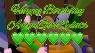 AGS: It’s AnimeGirlMSplats’s 19th Birthday!!! 💚