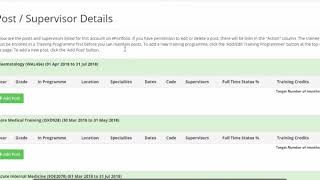 ePortfolio self administration for trainees