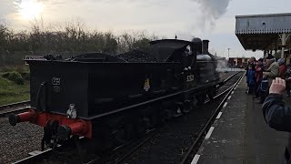 L\u0026Y A Class No. 52322 runs around at Leicester North - Great Central Railway 27.01.2024