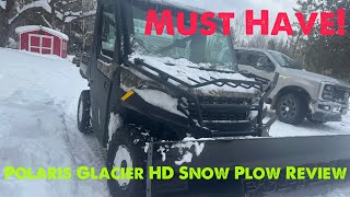 You need this! Polaris Ranger Glacier HD Plow Review