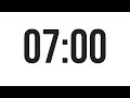 7 MINUTE TIMER - COUNTDOWN TIMER (MINIMAL)