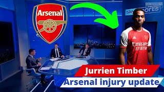 Arsenal breaking news live, Mikel Arteta provides Jurrien Timber injury update, Arsenal news today.