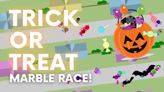 Trick or Treat - Halloween Algodoo Marble Race