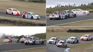 TCR Baskerville Race Tasmania 2021 Jordan Cox sideways great close racing