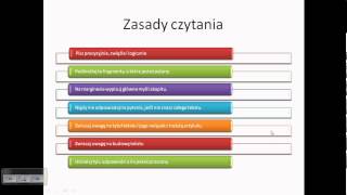 Lekcja 1 - Zaczynamy czytać ze zrozumieniem.