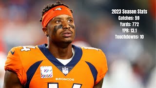 Courtland Sutton 2023-2024 Full Season Highlights