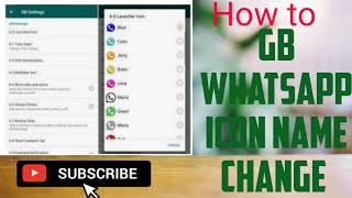 How to change GB Whatsapp icon Name|| GB Whatsapp show online and offline.