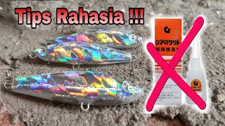 Rahasia memasang stiker hot stamping foil dengan lem agar tidak putih dan terbakar