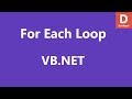 VB.Net For Each Loop