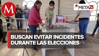 Autoridades instalan operativo para proteger casillas electorales en Nezahualcóyotl